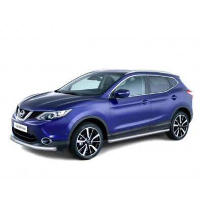 Защита порогов "вогнутые" (НПС) для Nissan Qashqai 2014-
